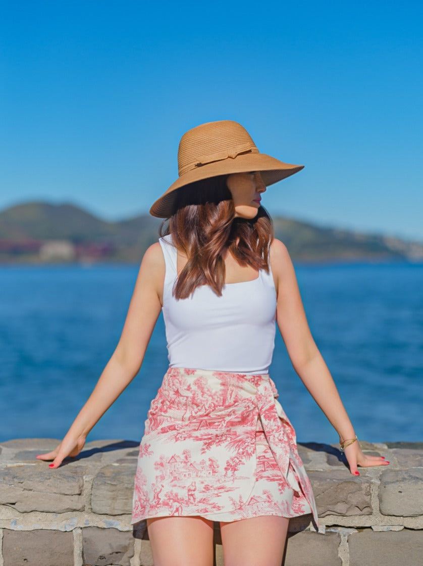 The Wrap Skirt in Cherry