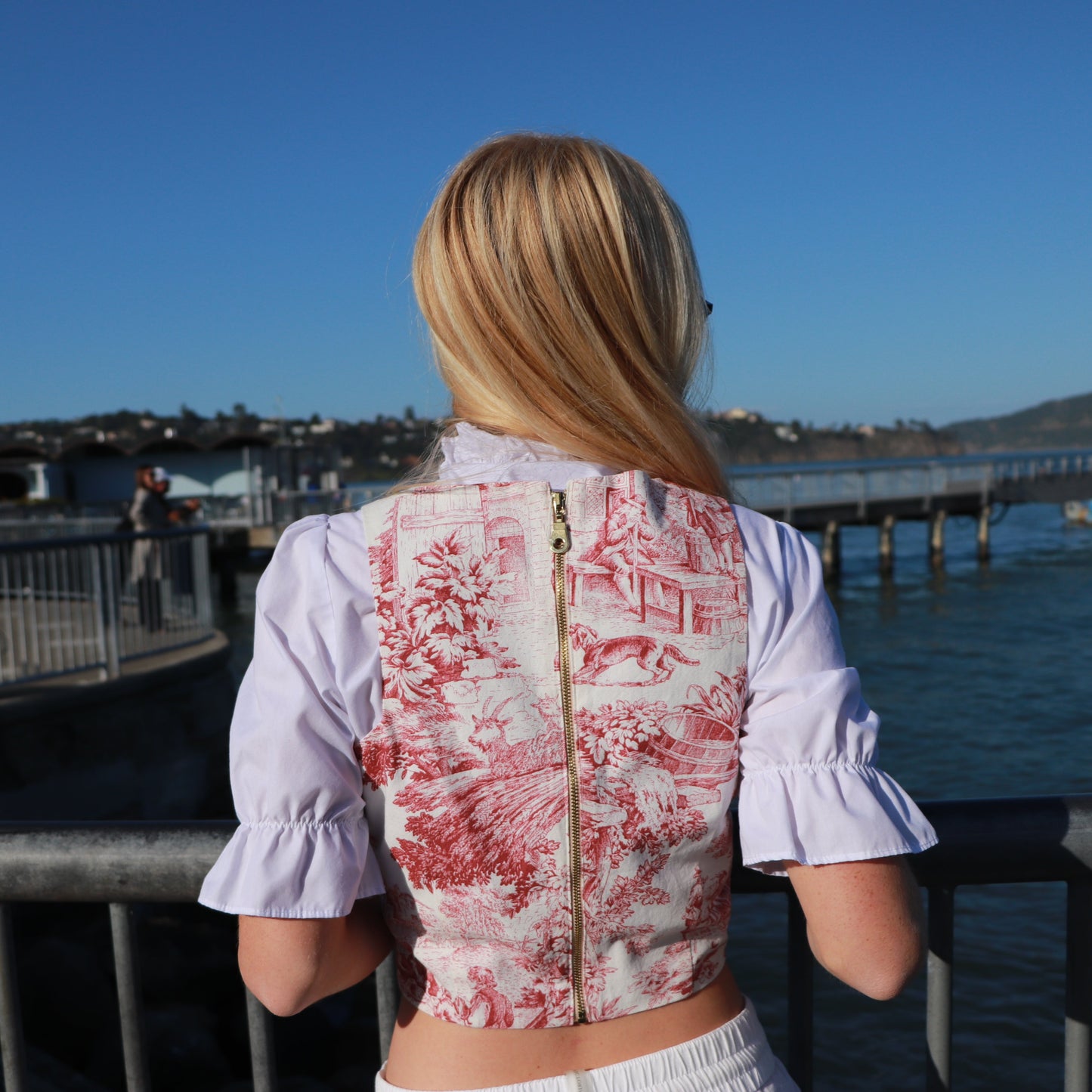 The Crop Top in Cherry