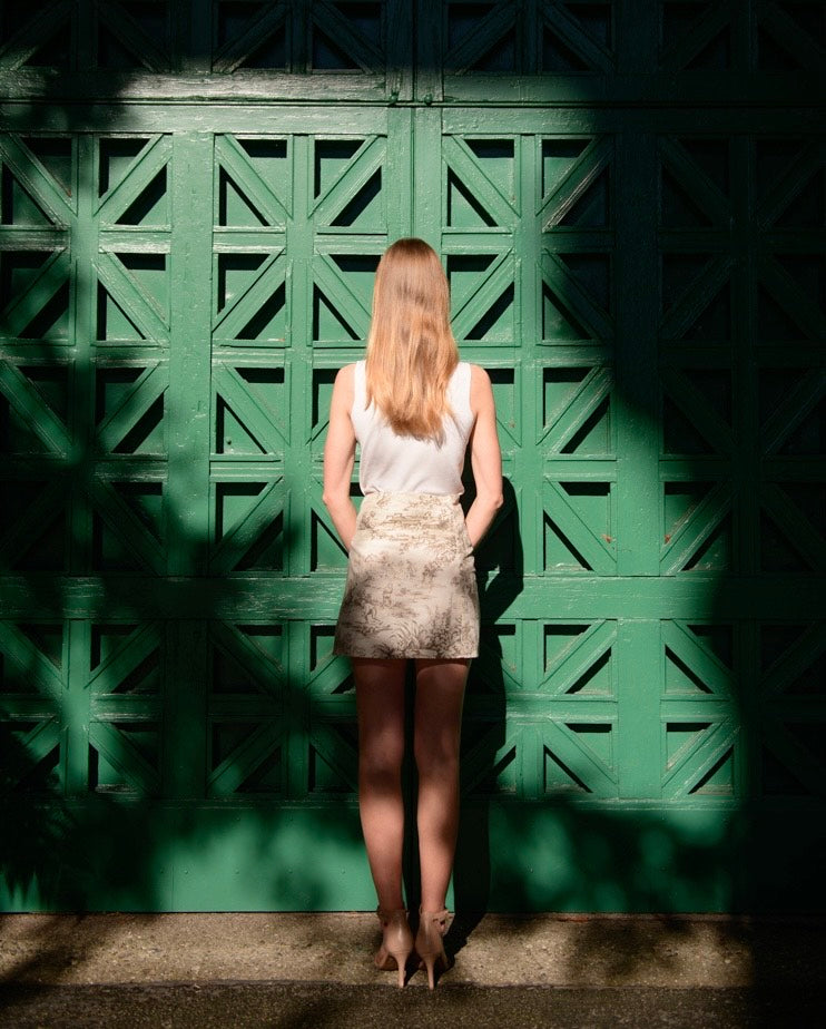 The Wrap Skirt in Pearl