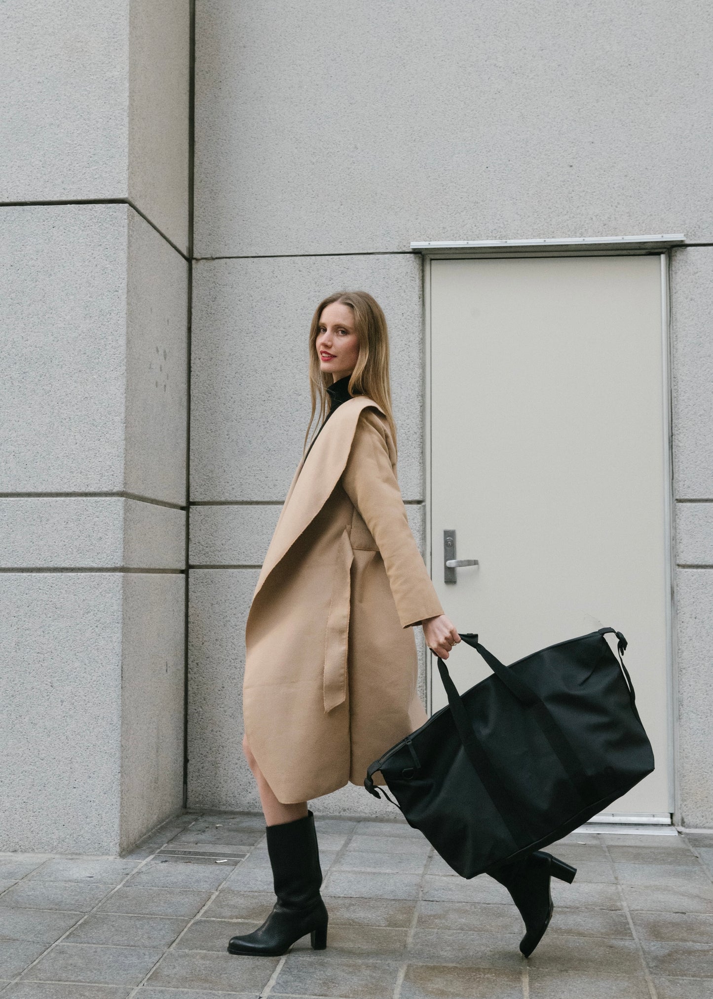 The Wrap Coat in Camel