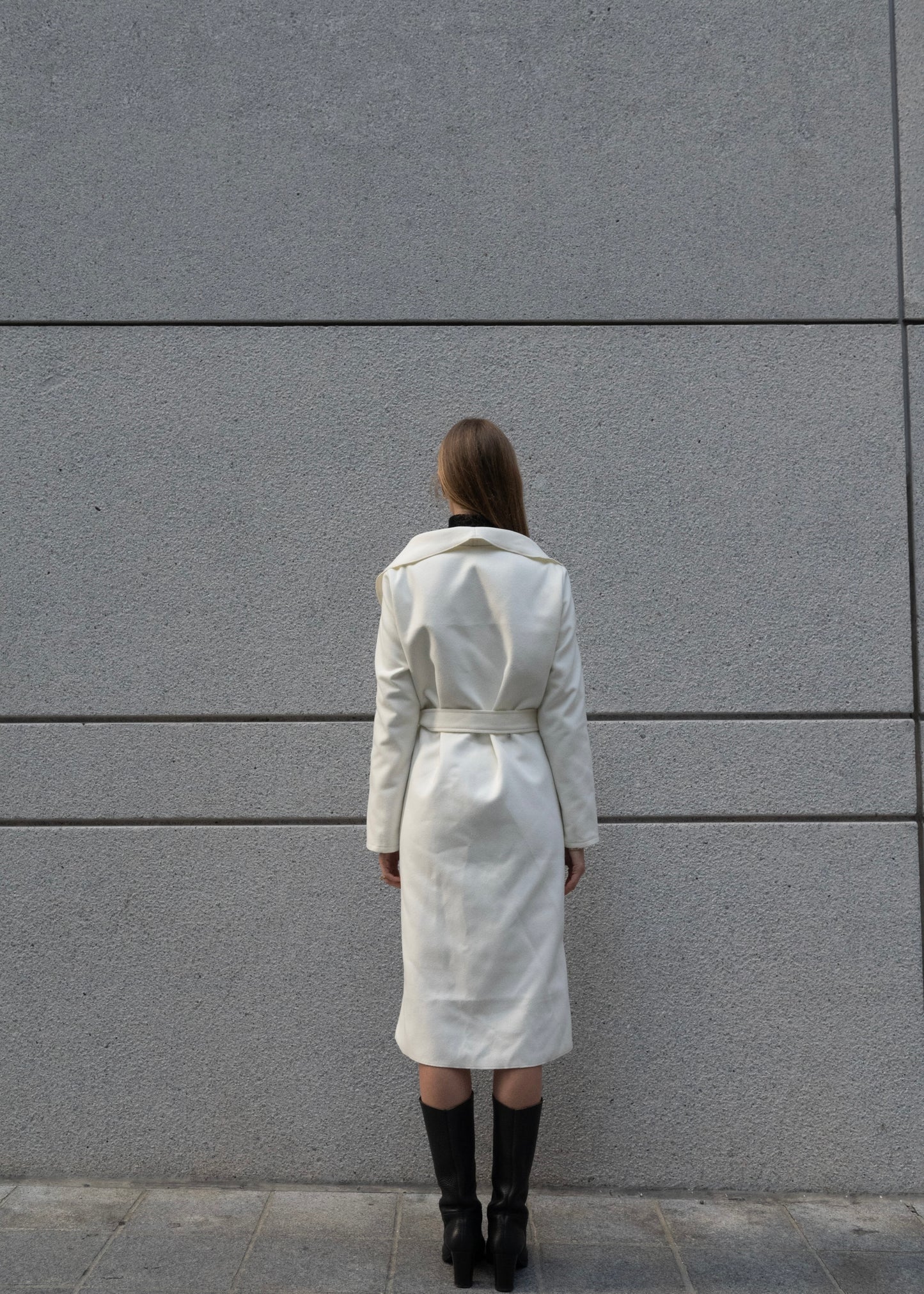 The Wrap Coat in Cream