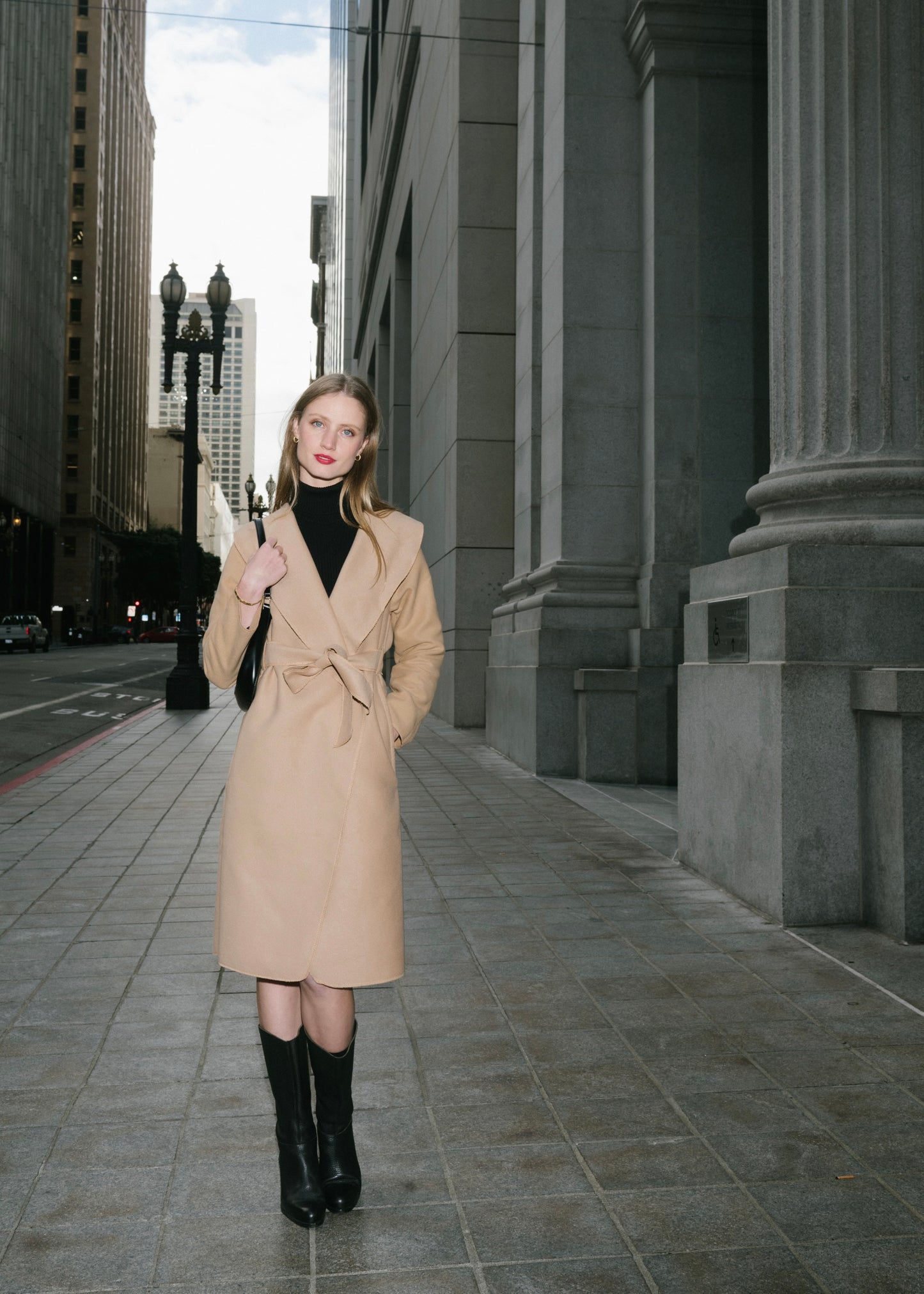 The Wrap Coat in Camel
