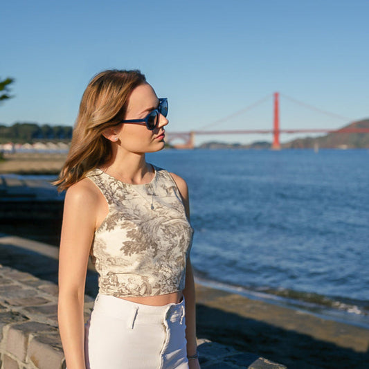 The Crop Top in Pearl