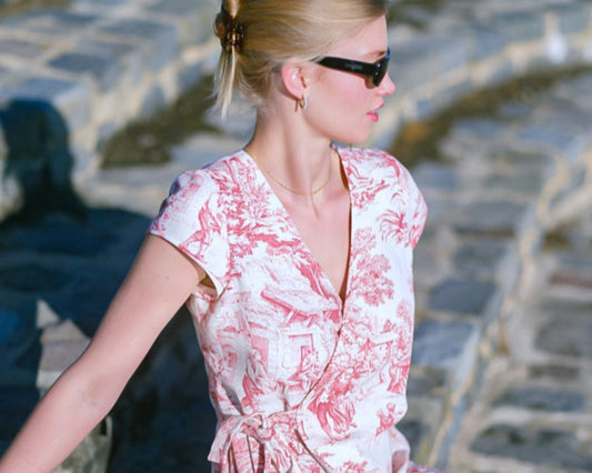 The Wrap Dress in Cherry
