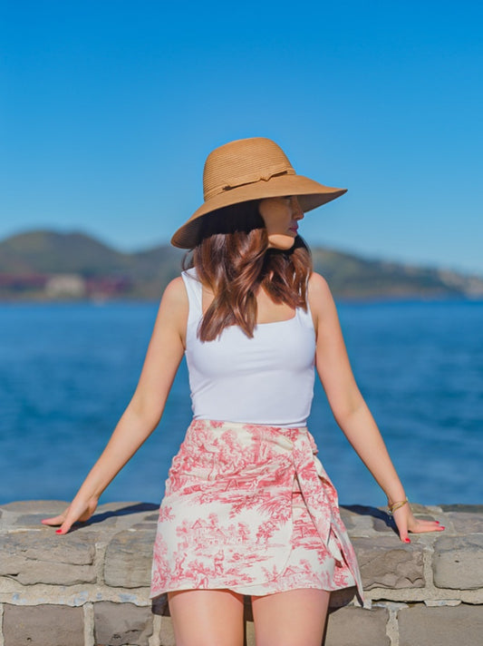 The Wrap Skirt in Cherry