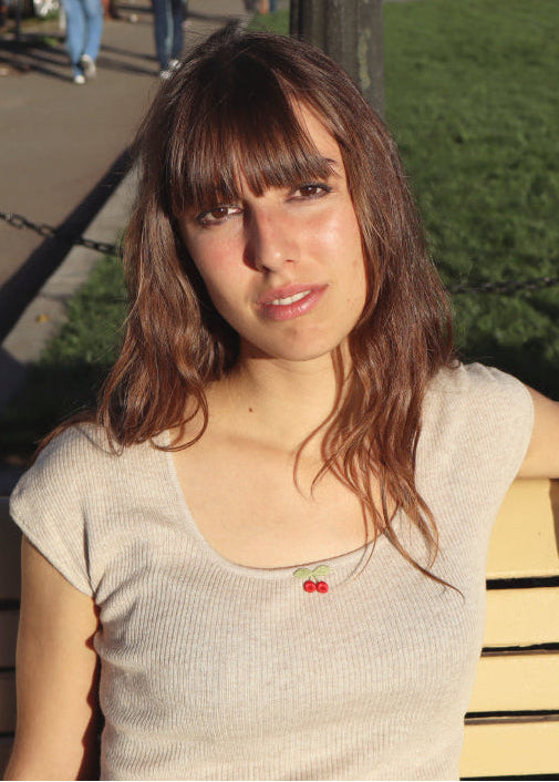 The Cherry Scoop Neck in Cinnamon Toast