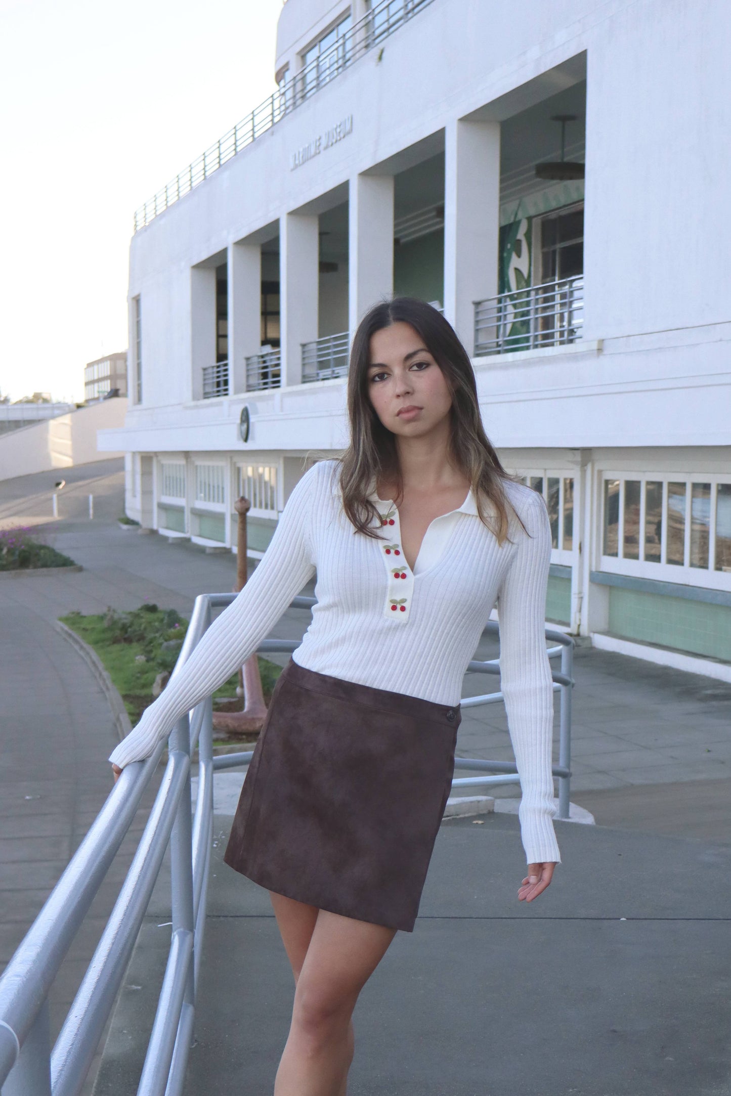 The Cherry Sweater in Buttermilk