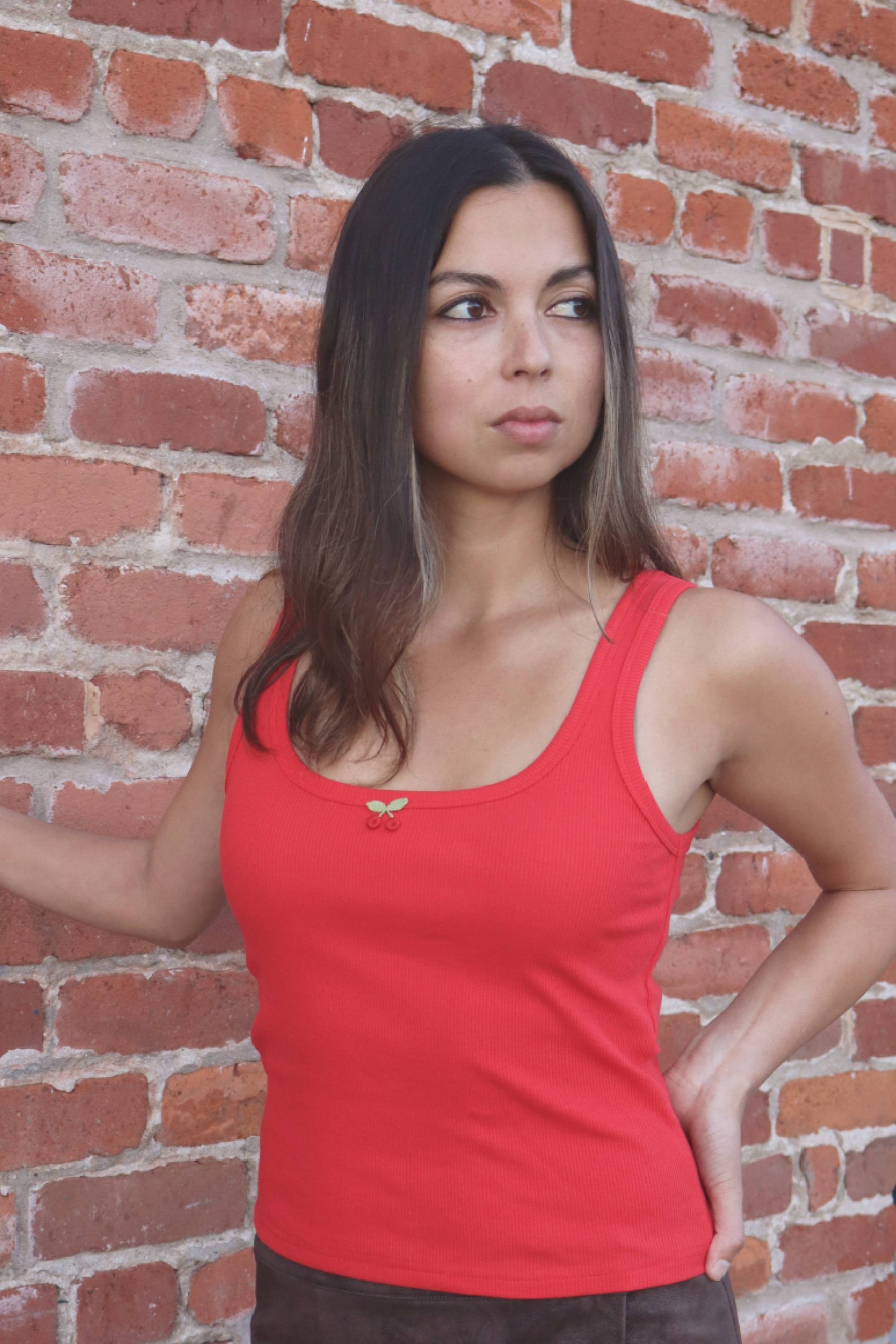 The Cherry Crop Tank in Tarte