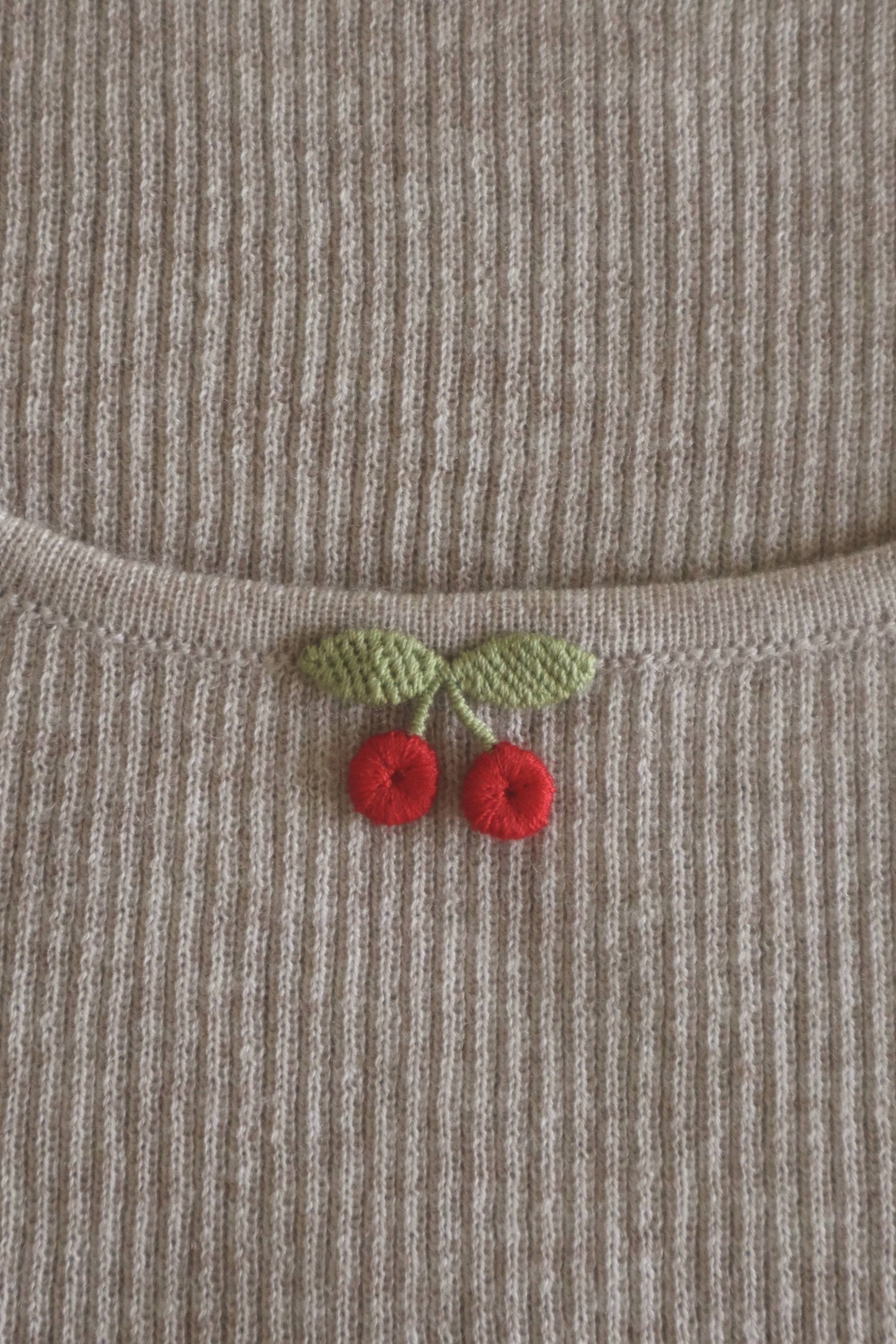 The Cherry Scoop Neck in Cinnamon Toast